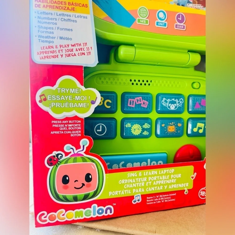Cocomelon Sing and Learn Laptop Toy for Kids